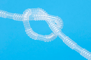 Corrugated anti-kinking hose