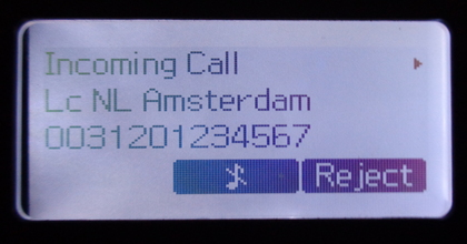 Location of caller displayed on VoIP phone